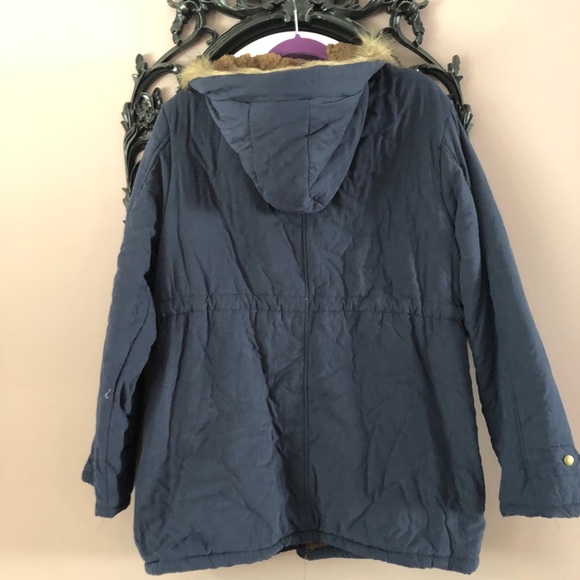 Navy Fleece-Lined Anorak - Picture 4 of 4